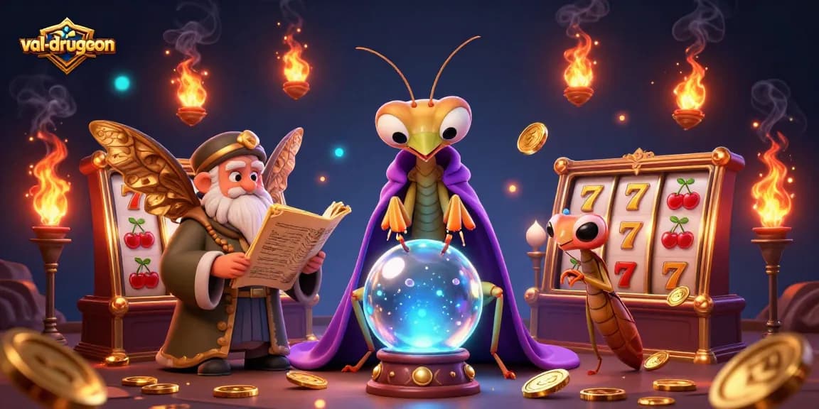 Engage with val-drugeon’s thrilling slot game experience, featuring dynamic characters and rich casino elements.