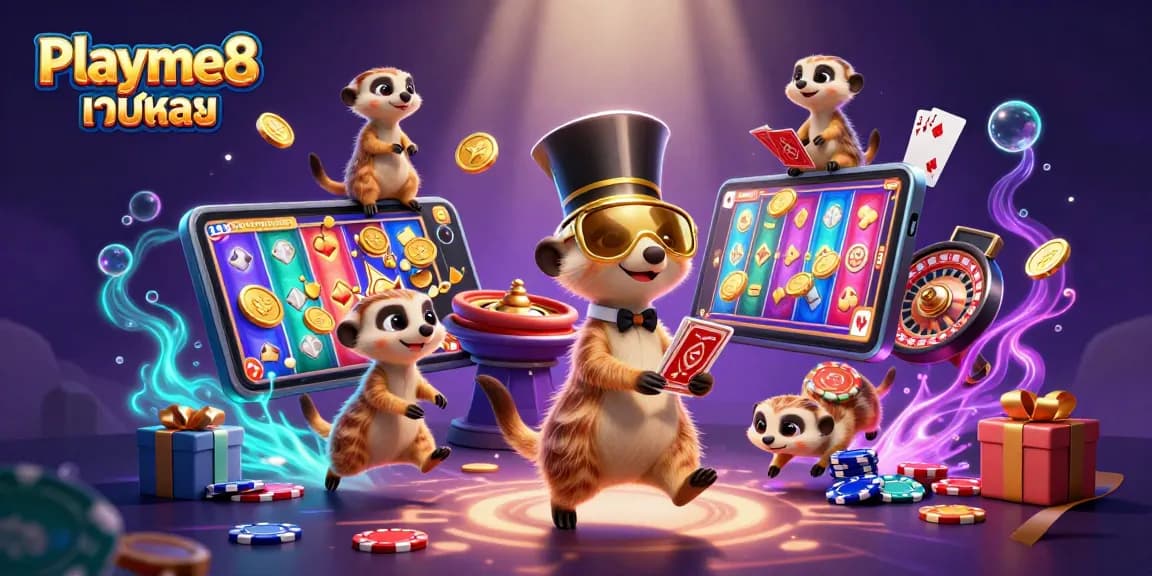 เล่นพนันออนไลน์ที่ Playme8 เว็บตรง พร้อมบรรยากาศคาสิโนสมจริง