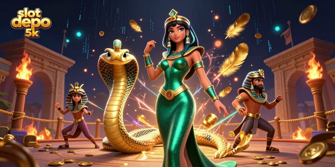 Experience the thrill of slot depo 5k with stunning visuals, dynamic characters, and vibrant casino elements.