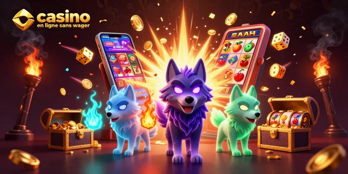 Casino en ligne sans wager : Découvrez un leader dynamique de la meute de loups dans une salle de jeux virtuelle.