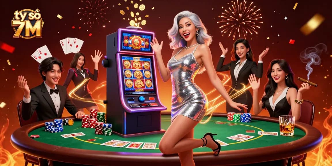 Watch the live scores on tỷ số 7M as the exciting game unfolds with vibrant casino elements!