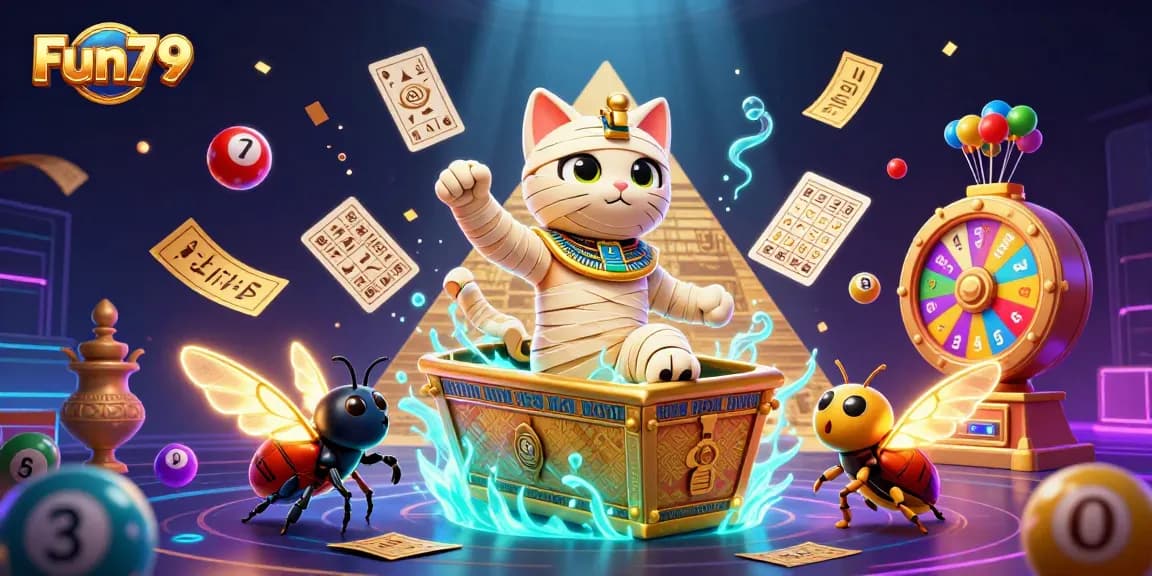 Experience dynamic gaming action at Fun79 with captivating casino characters and vibrant elements.