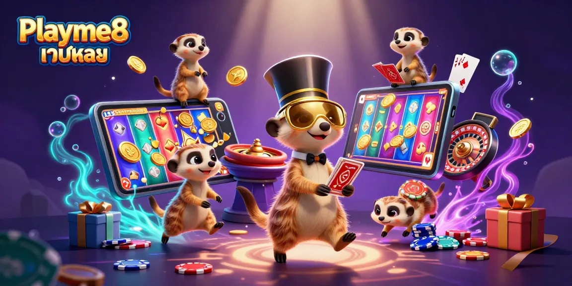 เล่นพนันออนไลน์ที่ Playme8 เว็บตรง พร้อมบรรยากาศคาสิโนสมจริง