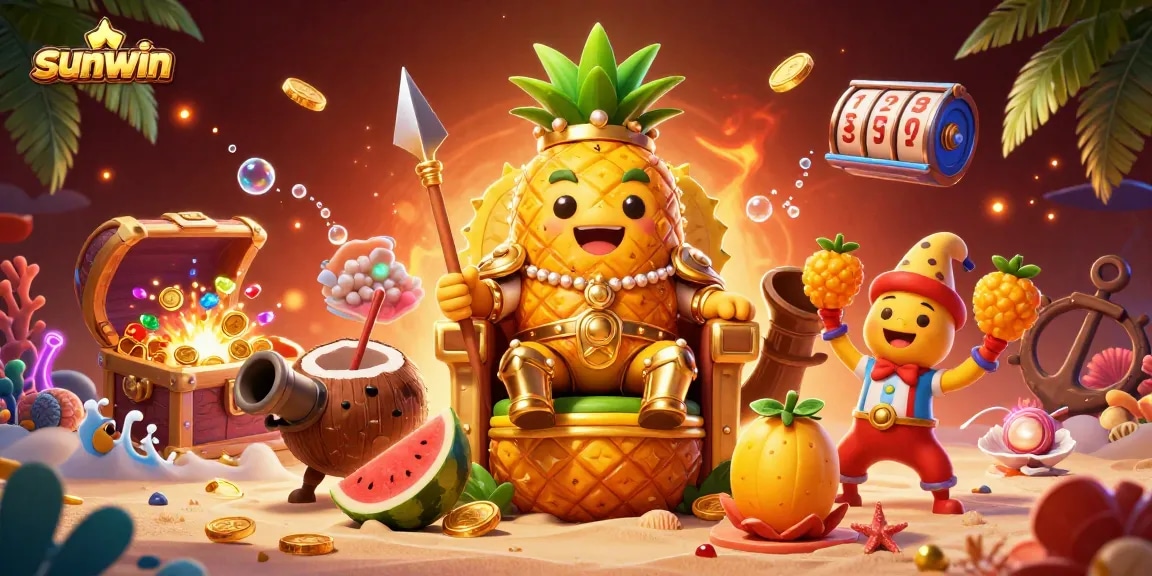Experience the sunwin casino excitement with vibrant characters and dynamic game elements.