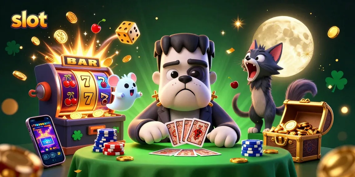 Engage with exciting slot games featuring vibrant characters and action-packed casino elements.