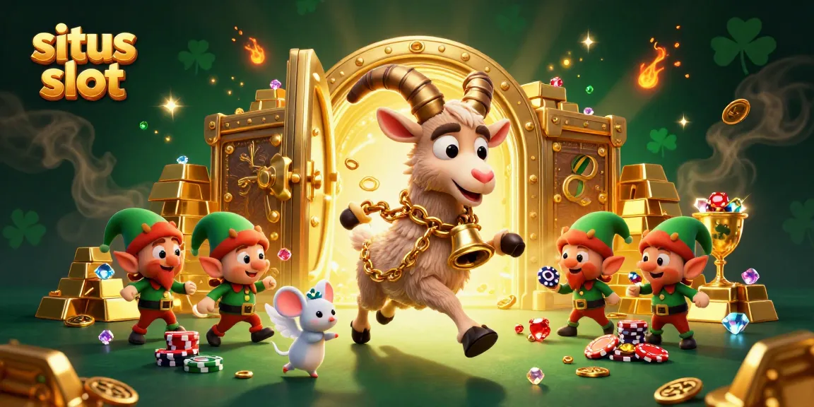 Engage with situs slot gameplay in a vibrant holiday-horror casino scene full of excitement.