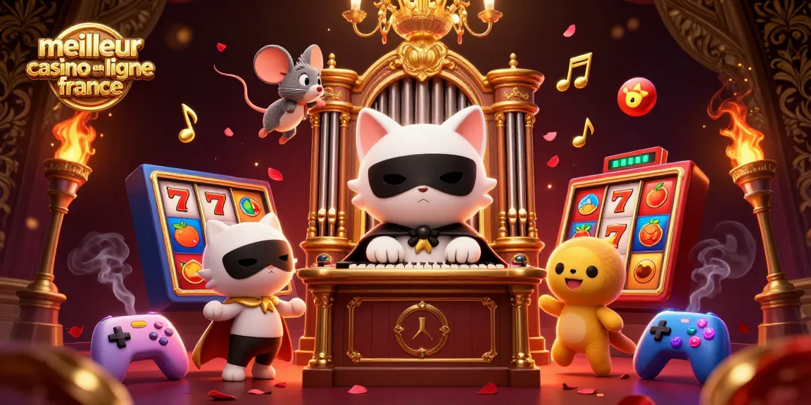 Découvrez le meilleur casino en ligne France avec cette illustration 3D captivante illustrant des jeux de machines à sous.