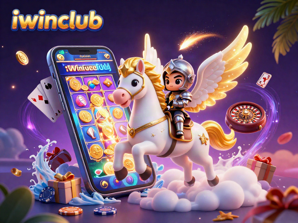 Spin the reels with iwinclub's magical slot experience featuring vibrant characters and casino elements.