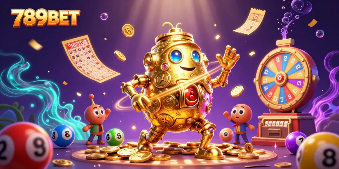 Engage in thrilling games at 789BET with vibrant lottery balls and dynamic casino elements.