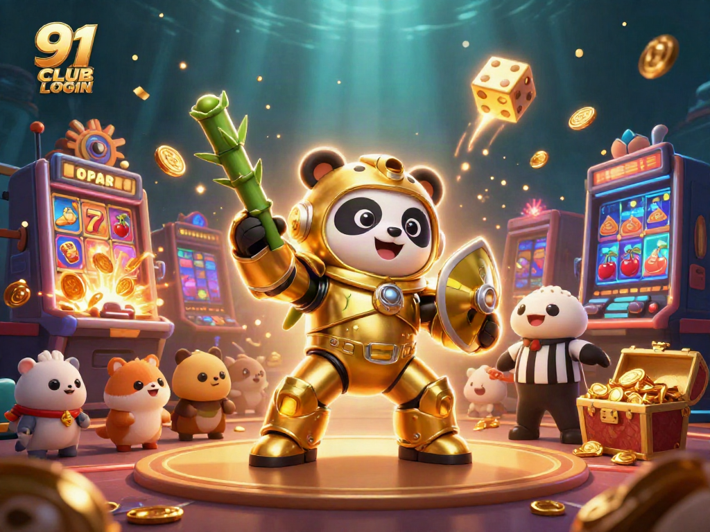 Engage with action as you enjoy the 91 CLUB LOGIN experience with vibrant casino-themed elements.