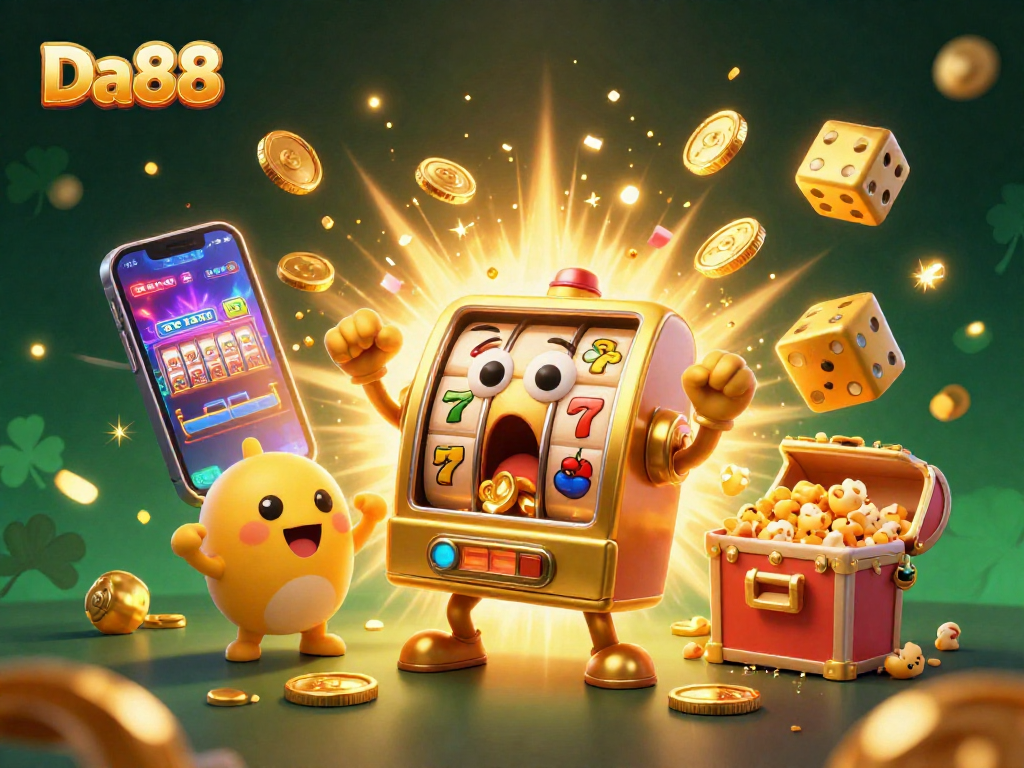 Experience the joy of winning at Da88 with vibrant slot machines and exciting game elements.