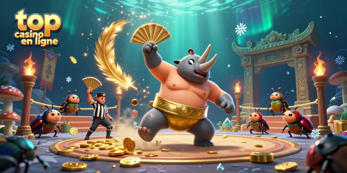 Plongez dans l'univers des jeux avec le top casino en ligne, illustré par un combat éclatant de chances et de gains.