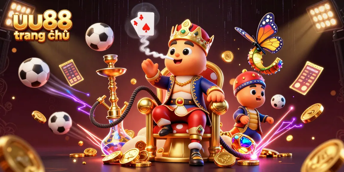 Engage with the exciting world of uu88 trang chủ featuring dynamic betting elements and lively casino imagery.