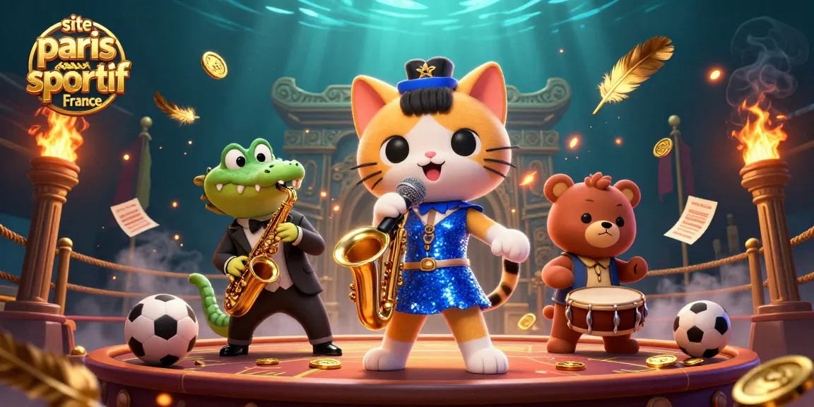 Pariez sur le site paris sportif France avec des personnages de casino animés et des éléments de jeu captivants.