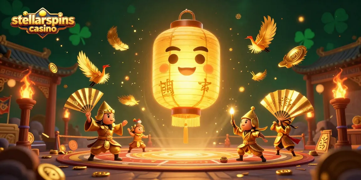 Compete at stellarspins casino with vibrant 3D illustration of winning spirits and golden treasures.