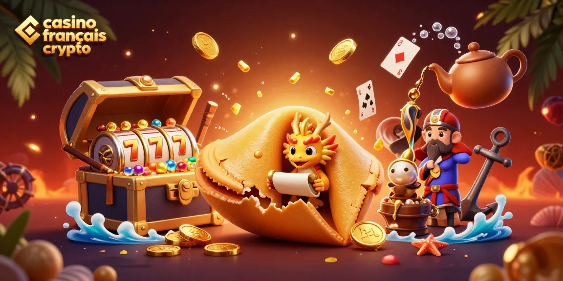 Vivez l'expérience de casino français crypto avec des dragons sages et des héros à côté des machines à sous et des trésors sous-marins.